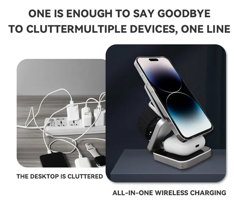 MagFold 3-in-1 Wireless foldable Charger