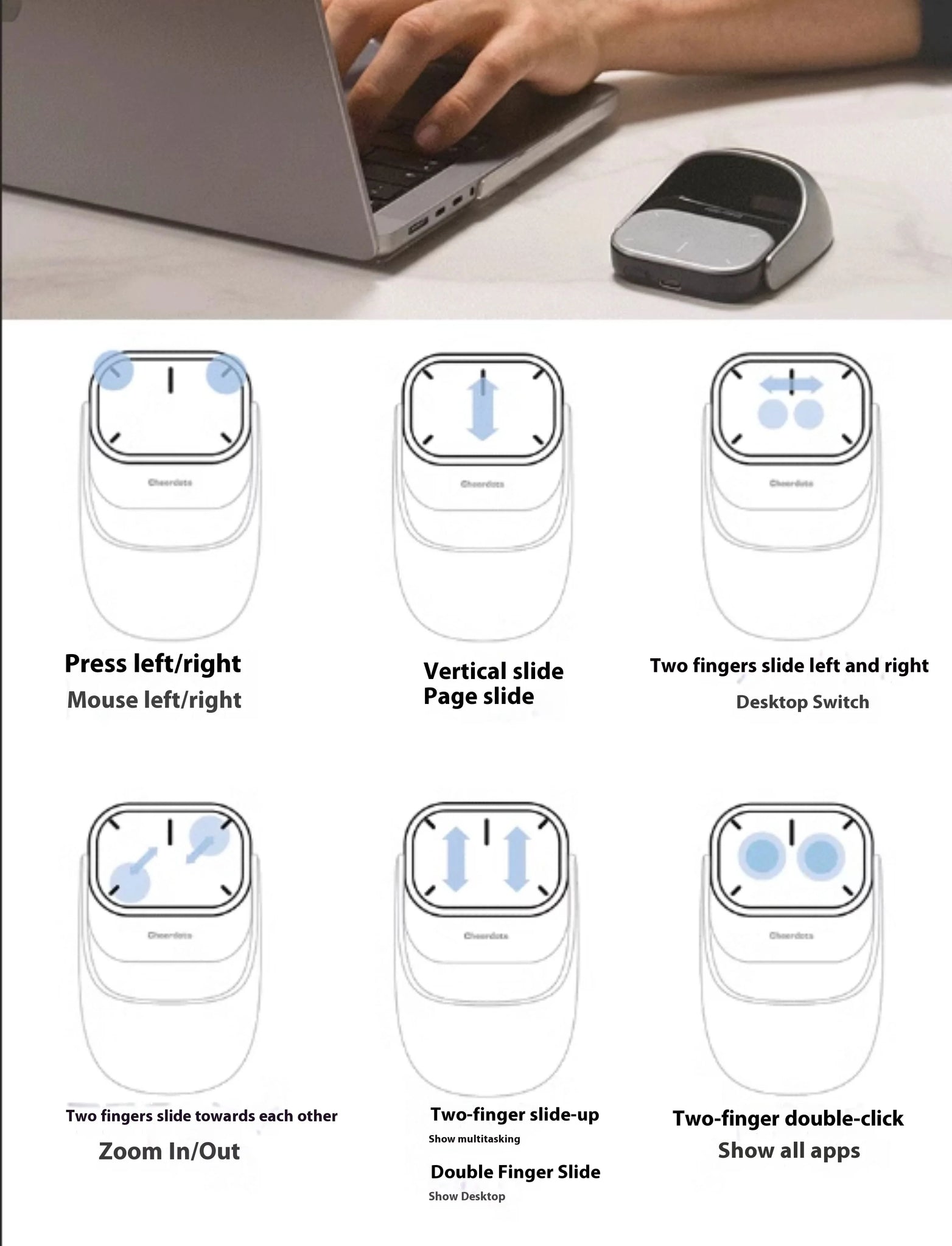 MagMouse Pro Wireless AirMouse