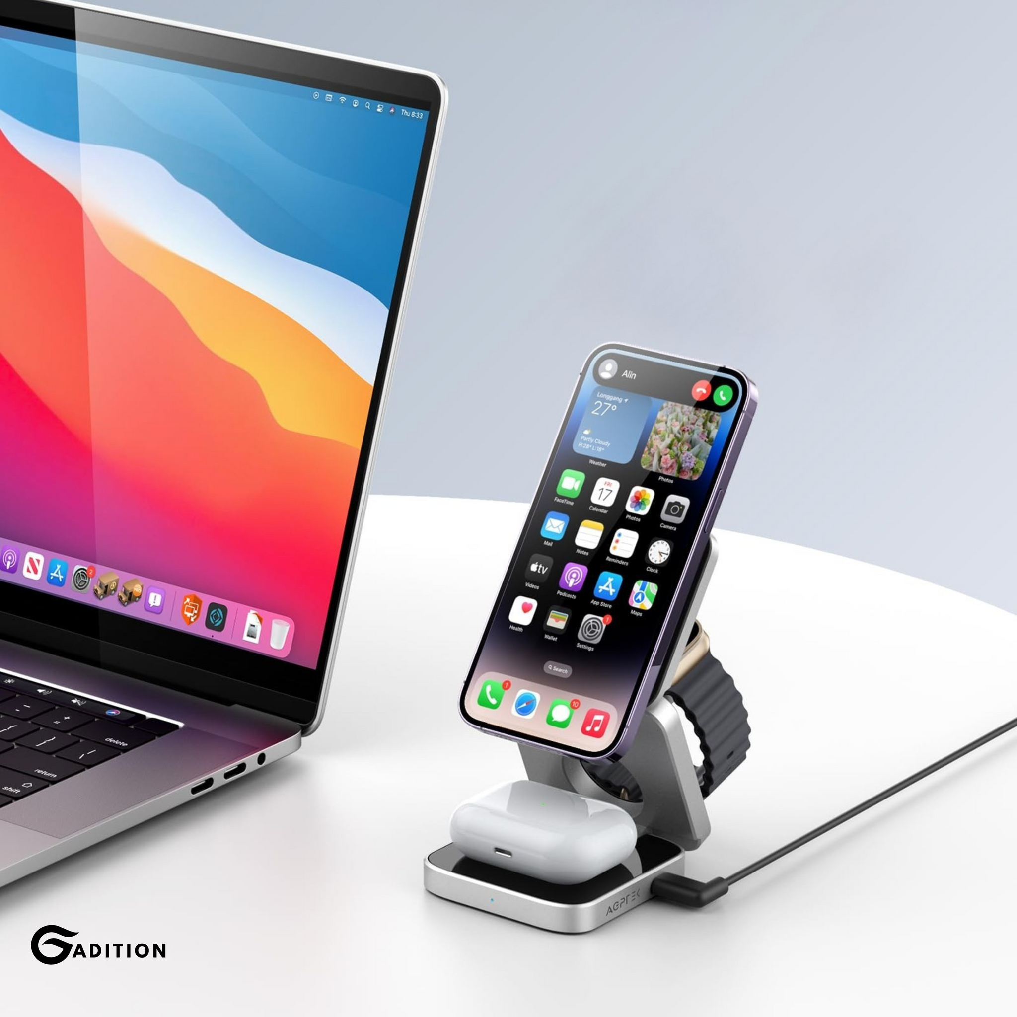 MagFold 3-in-1 Wireless foldable Charger
